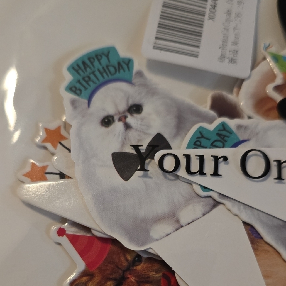 Persian Cat Cupcake Picks - Picture 2 of 4